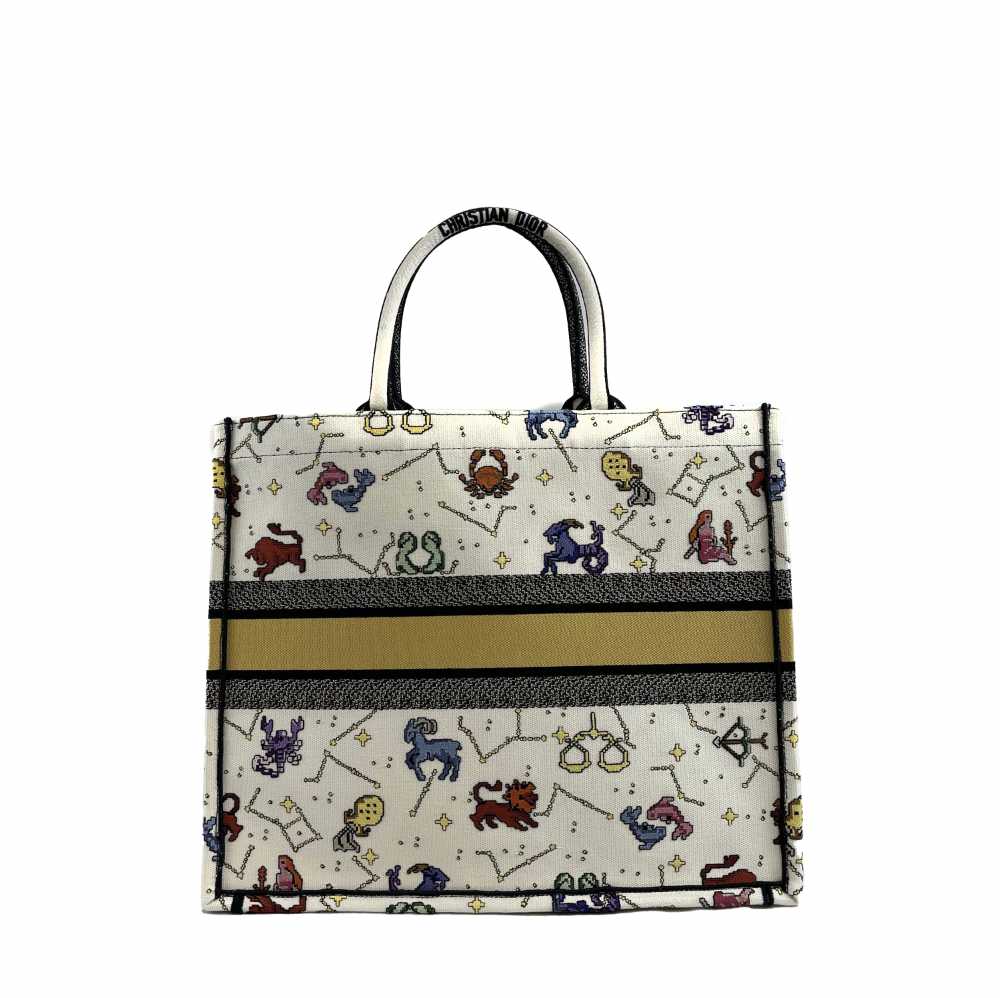 Christian Dior 36サイズ Christian Dior - NEW 2022 Large Pixel Zodiac Embroidered Canvas